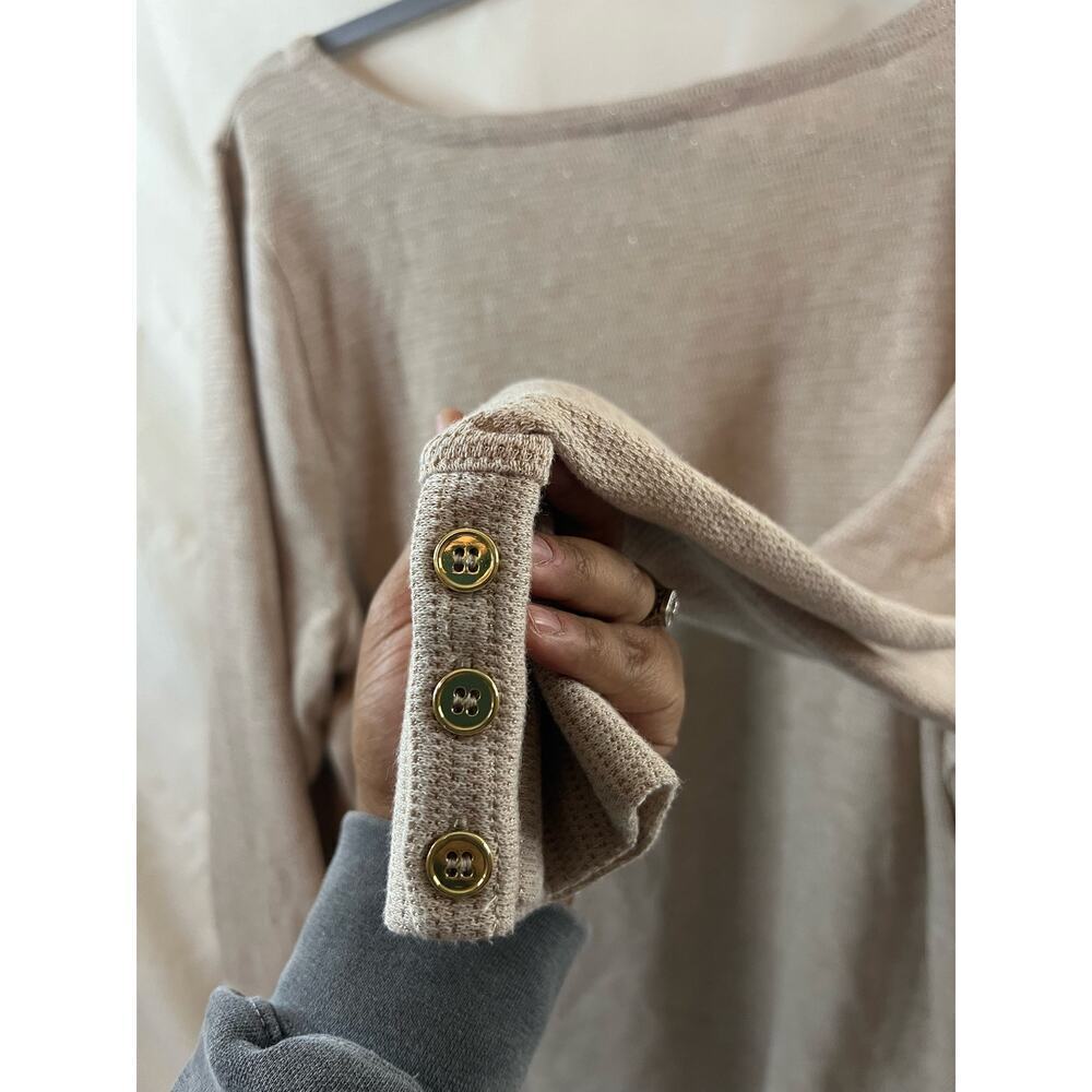 Talbots Women Pullover Sweater 3x Beige - Picture 2 of 6